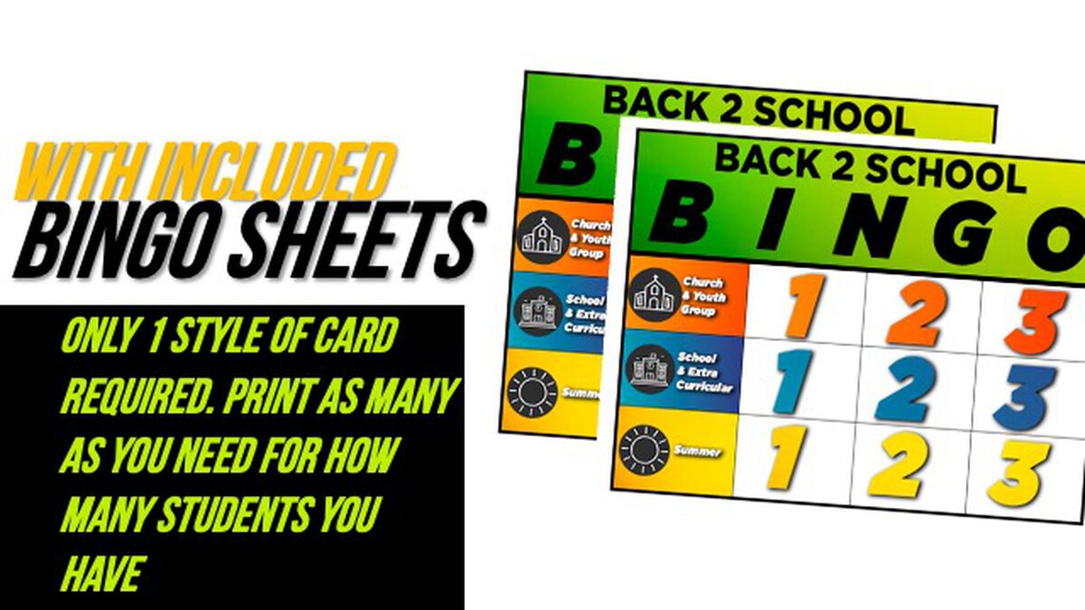 Back2School Bingo image number null